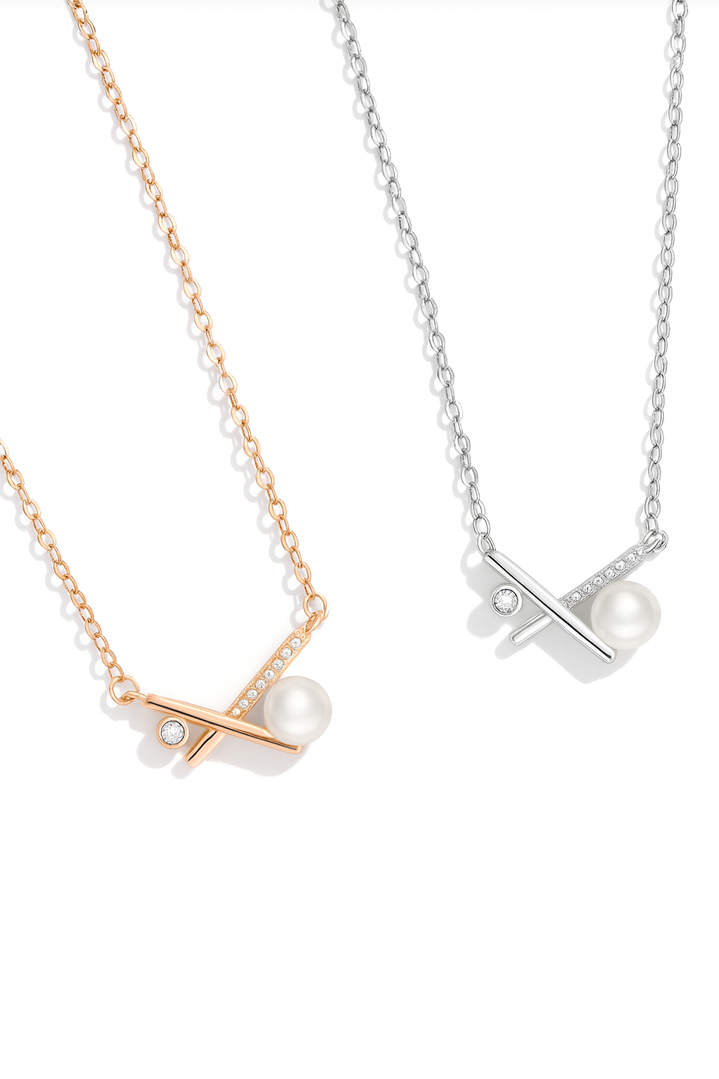 AURÉN The Lune Balance Necklace 925 Sterling Silver