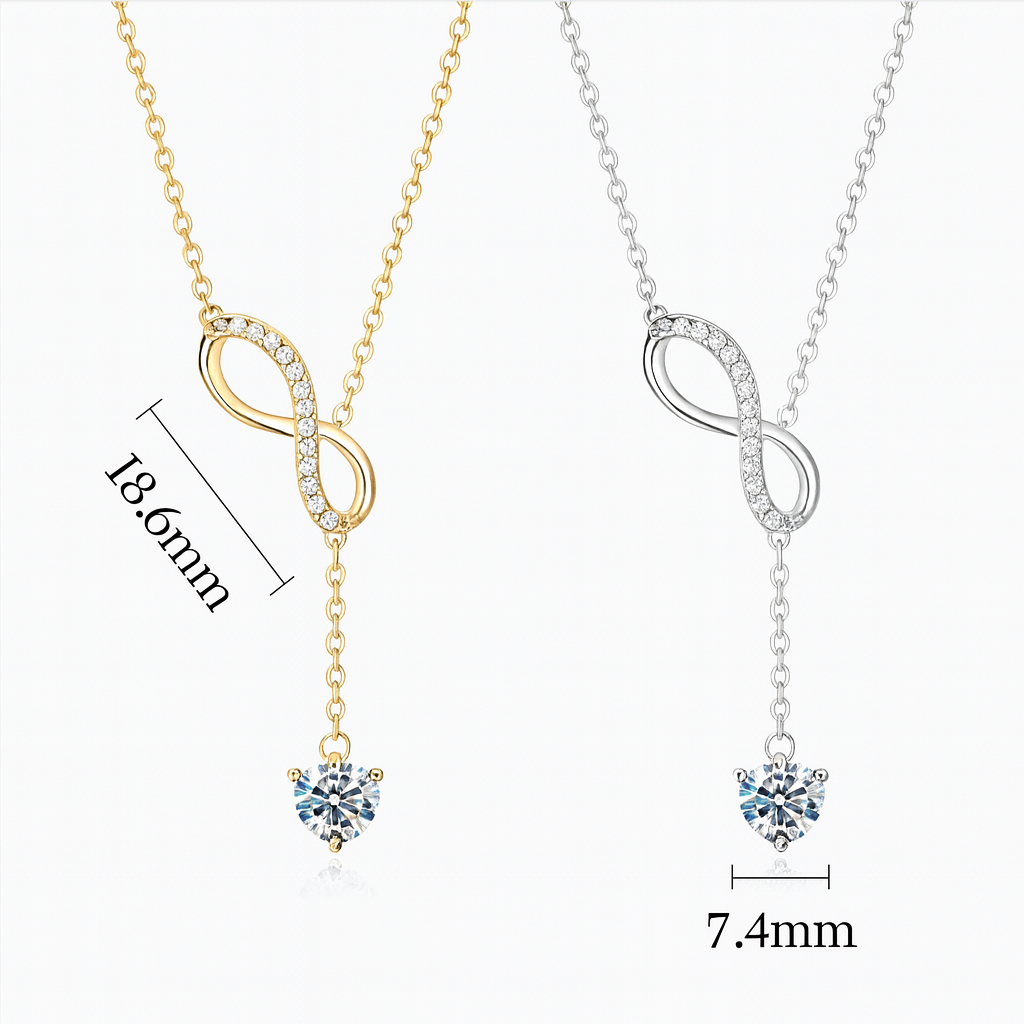 AURÉN | Infinity of Love Necklace 18K Gold / 925 Silver