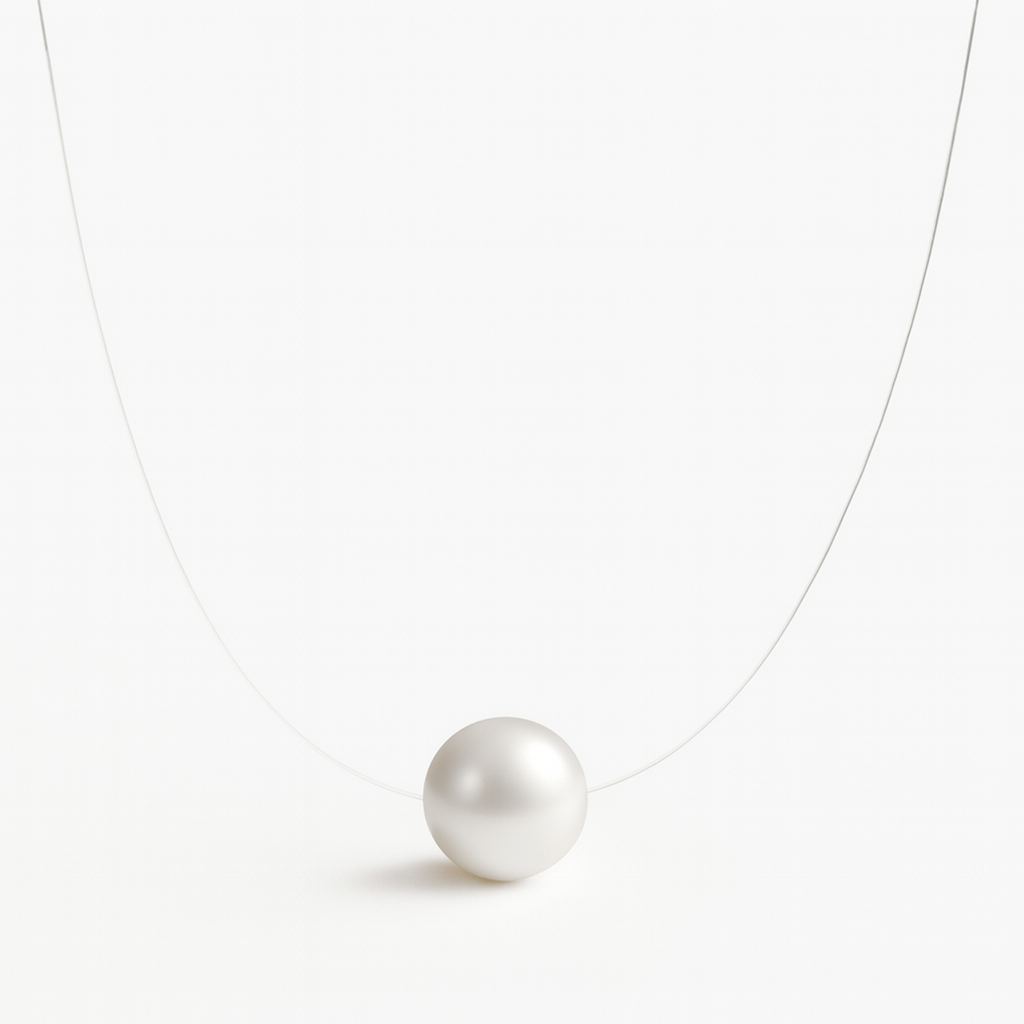 AURÉN | The Whisper Pearl Necklace 925 Sterling Silver