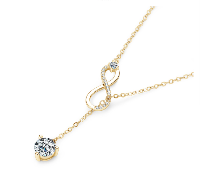 AURÉN | Infinity of Love Necklace 18K Gold / 925 Silver