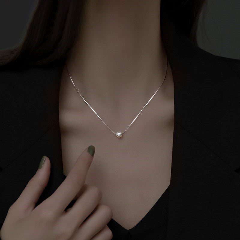 AURÉN | Natural Grace Freshwater Pearl Necklace 925 Sterling Silver / 18K Gold