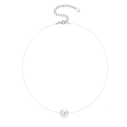 AURÉN | The Whisper Pearl Necklace 925 Sterling Silver