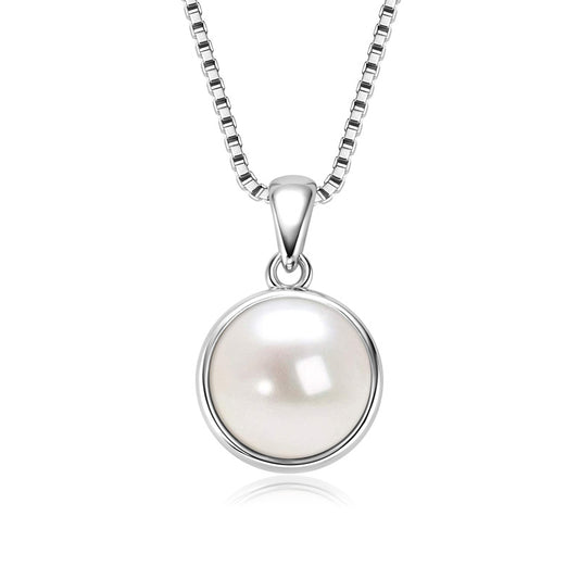 AURÉN Seraphine Pearl Pendant Necklace | S925 Sterling Silver/18K