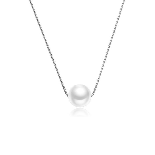 AURÉN | Natural Grace Freshwater Pearl Necklace 925 Sterling Silver / 18K Gold